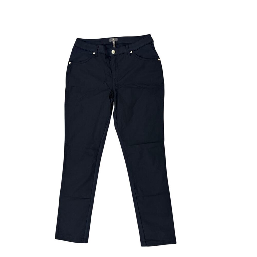 NWT Jaanuu Womens Medium M Black Stretch Work Utility Scrub Pants Trousers
